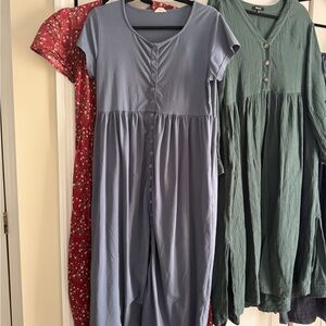 Adorned organics blue everyday dress